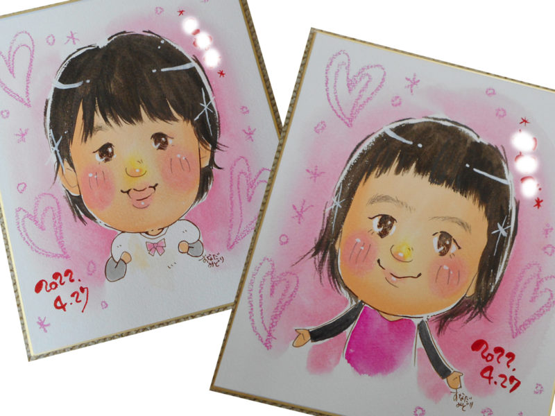 4月2日（日）の余田祭りで似顔絵描きます